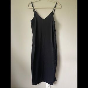 A New Day Women’s M Black Maxi V-neck Slip Dress